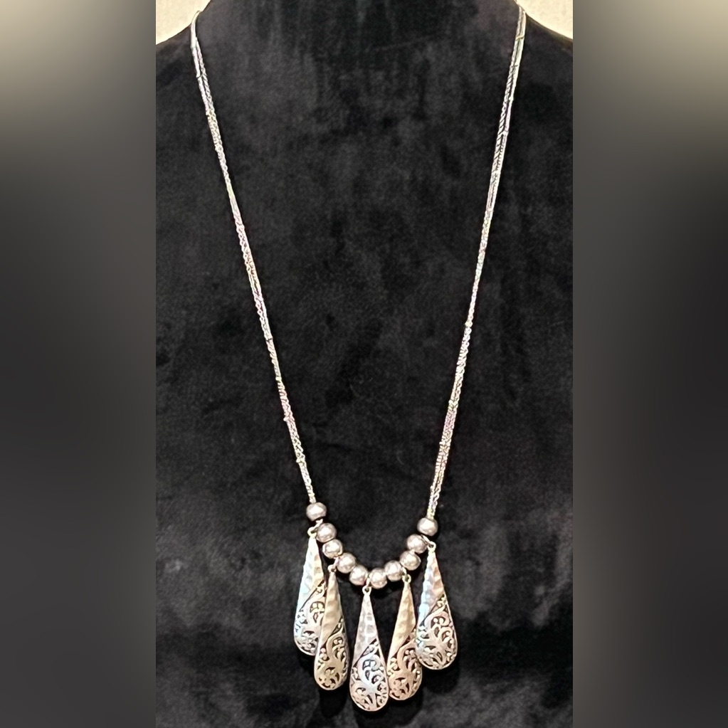 C Est. 1946 Silver-Tone Multi Pendant Necklace - Women 29”-32”